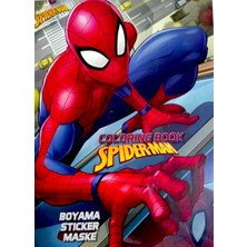 Boyama Kitabı Marvel Spıderman Model Örümcek Adam Boyanacak Sayfa Sayısı 16