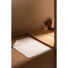 Orlena %100 Pamuk Ayak Havlusu - Beyaz - 50X70 cm