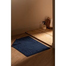 Madame Coco %100 Pamuk Ayak Havlusu 50 x 70 cm Modern Tasarımlı Lacivert Renkli Tekil Ürün