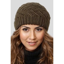 Tezzgelsin Kadın Yumuşak Dokulu Astarlı Triko Örgü Bere