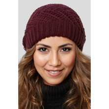 Tezzgelsin Kadın Yumuşak Dokulu Astarlı Triko Örgü Bere