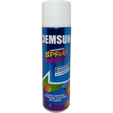 Demsun Sprey Boya Akrilik Efektli - Parlak Beyaz 200 ml RAL9003