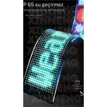 Newdaki Büyük Boy 64 X 16 Pixel Led Matrix Panel Dijital Kayar Rgb Ekran Kumandalı Mobil Uygulamalı Araç Ofis Iş