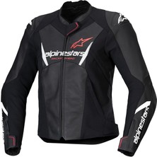 Motomax Alpinestars Stella Faster V3 Deri Korumalı Kadın Motosiklet Montu Siyah / Beyaz / Pembe