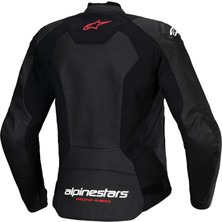 Motomax Alpinestars Stella Faster V3 Deri Korumalı Kadın Motosiklet Montu Siyah / Beyaz / Pembe