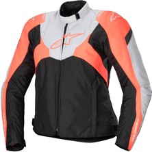 Alpinestars Stella T-Jaws V4 Wp Korumalı Kadın Motosiklet Montu Siyah / Gri / Oranj