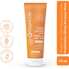 Organixlab Güneş Koruyucu Etkili Nemlendirici Yüz Kremi - Uva ve Uvb Etkili Spf 50 Güneş Kremi 75 ml