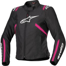 Motomax Alpinestars Stella T-Sps V2 Korumalı Kadın Motosiklet Montu Siyah / Beyaz / Pembe