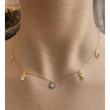 Takıhan 925 Ayar Gümüş Şans Kolyesi Gold