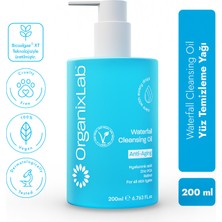 Organixlab Waterfall Yüz Temizleme Yağı I Gençleştiren Yaşlanma Karşıtı I Hyaluronik Asit, Retinol 200 ml