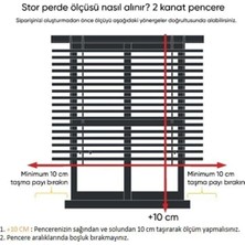 İREMKARAHOME Mat Kahverengi Dilimli Stor Perde