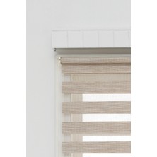 İREMKARAHOME Bambu Raks Sütlü Kahve Zebra Perde