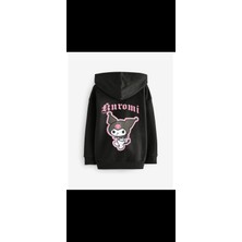 Zeynep Kids Kuromi Baskılı Fermuarlı Sweatshirt