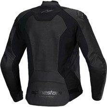 Alpinestars Stella Faster V3 Deri Korumalı Kadın Motosiklet Montu Siyah / Siyah