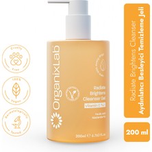 Organixlab Radiate Brightens C Vitaminli Aydınlatıcı Yüz Temizleme Jeli I Tüm Cilt Tipleri 200 ml