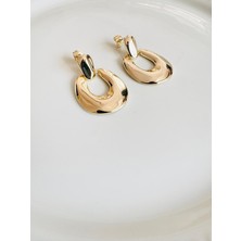 Devi Fashion Gold Sallantılı Halka Küpe