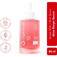 Organixlab Reveal Akne Karşıtı Serum I Aha & Bha Canlandırıcı I Peeling Etkili Gözenek Sıkılaştırıcı 50 ml