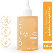 Organixlab Radiate Brightens C Vitaminli Aydınlatıcı Tonik I Cilt Tonu Eşitleyici | Tüm Cilt Tipleri 200 ml