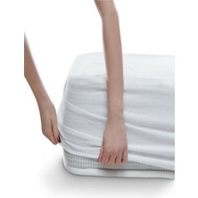 Roi Tekstil Sıvı Geçirmez Fitted Yatak Alezi Beyaz 100 x 200 cm