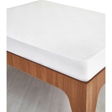 Roi Tekstil Sıvı Geçirmez Fitted Yatak Alezi Beyaz 100 x 200 cm