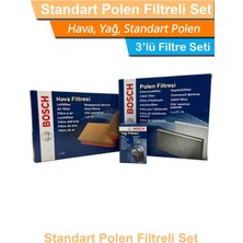 Bmw X1 E84 16D Bosch Filtre Bakım Seti 2012-2014 Hava+Yağ+Standart Polen