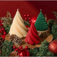 Yılbaşı Kırmızı Noel Ağacı Kokulu Mum