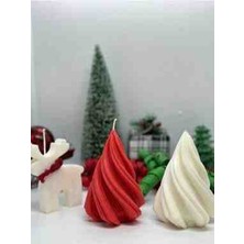 Yılbaşı Kırmızı Noel Ağacı Kokulu Mum