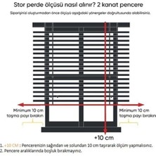 İREMKARAHOME Çift Mekanizmalı Tül ve Stor Perde - Model 5