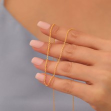 Nox Jewelry 925 Ayar Gümüş 40 Forse Hayalet Kolye Zinciri - C00101