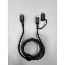 Iberry 2 In 1 Type-C To Type-C ve Lightning