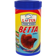 Lotus Betta Granulat 100 ml Rose 100 ml Beta Balığı Yemi Multivitamin 30 cc