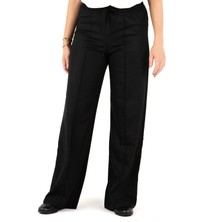 Portakal Esintisi Bol Kesim Önden Dikişli Beli Lastikli Premium Kadın Pantolon