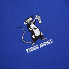  Raining Animals Fare Nakışlı Sweatshirt Özel Tasarım Banksy Unisex Şardonlu 