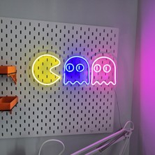 Lumosify Pack-Man Neon LED Dekoratif Aydınlatma Tablo Uzaktan Kumandalı