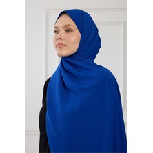 PURE SCARFS Medine Ipeği Saks Mavisi Şal