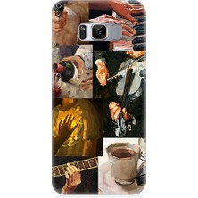 Teknomeg Samsung Galaxy S8 Edge Uyumlu Sanat Kolleksiyonu  Desenli Silikon Kılıf