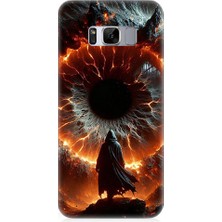 Teknomeg Samsung Galaxy S8 Uyumlu Ateş Çemberi  Desenli Silikon Kılıf