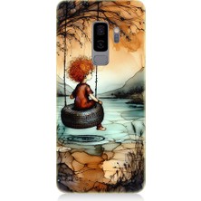 Teknomeg Samsung Galaxy S9 Plus Uyumlu Yalnız Çocuk  Desenli Silikon Kılıf