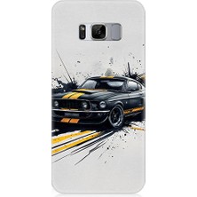 Teknomeg Samsung Galaxy S8 Uyumlu Hızlı Araba  Desenli Silikon Kılıf