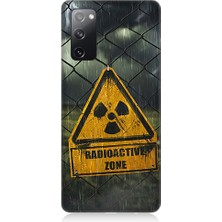 Teknomeg Samsung Galaxy S20 Fe Uyumlu Radyoaktif Bölge  Desenli Silikon Kılıf