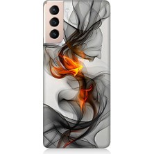 Teknomeg Samsung Galaxy S21 Uyumlu Basketbol Potası  Desenli Silikon Kılıf