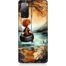 Teknomeg Samsung Galaxy S20 Fe Uyumlu Yalnız Çocuk  Desenli Silikon Kılıf