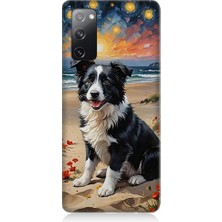 Samsung Galaxy S20 Fe Uyumlu Sahil Köpeği  Desenli Silikon Kılıf