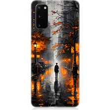 Samsung Galaxy S20 Plus Uyumlu Gece Yalnızlığı  Desenli Silikon Kılıf