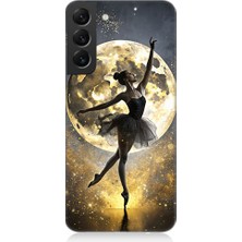 Teknomeg Samsung Galaxy S22 Plus Uyumlu Ayışığında Dans  Desenli Silikon Kılıf