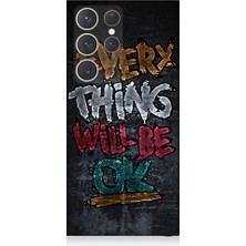 Teknomeg Samsung Galaxy S23 Ultra Uyumlu Ay ve Ağaç  Desenli Silikon Kılıf