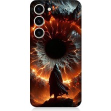Teknomeg Samsung Galaxy S23 Plus Uyumlu Ateş Çemberi  Desenli Silikon Kılıf