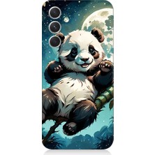 Teknomeg Samsung Galaxy S24 Uyumlu Bambu Pandası  Desenli Silikon Kılıf