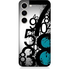 Teknomeg Samsung Galaxy S23 Plus Uyumlu Sayısal Karmaşa  Desenli Silikon Kılıf
