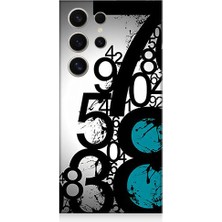 Teknomeg Samsung Galaxy S24 Ultra Uyumlu Sayısal Karmaşa  Desenli Silikon Kılıf